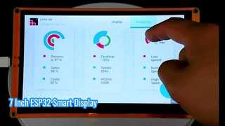 Écran tactile capacitif de module d'affichage ESP32 800X480 de 7 pouces