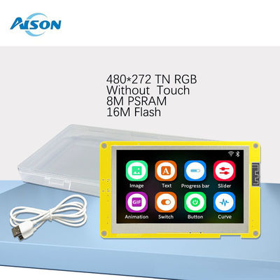 4.3 "ESP32-S3 HMI LCM 8M PSRAM 16M Flash 800*480 affichage intelligent WiFi et BT ESP32 Module TFT LCD intelligent