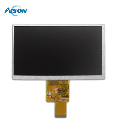 Panneau d'affichage LCD TFT de 7 pouces 40 broches 800x480 400 Cd/M2 Interface RVB