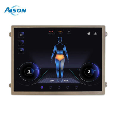 10Affichage TFT industriel de 0,4 pouce avec interface LVDS tactile capacitive 1024x768 Résolution 500 cd/m2