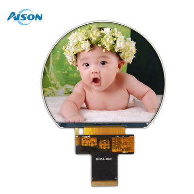 3.54 pouces 800x640 Affichage TFT rond Affichage TFT SPI 1000 Cd/M2 Avec 3SPI+18Bit Interface RVB