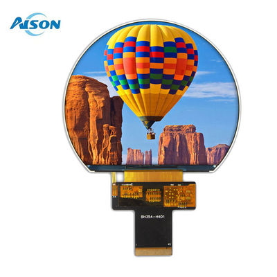 3.54 pouces 800x640 Affichage TFT rond Affichage TFT SPI 1000 Cd/M2 Avec 3SPI+18Bit Interface RVB