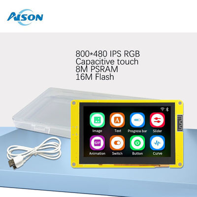 4.3 pouces 800x480 Smart TFT affichage LCD Arduino IPS ESP32-S3 HMI LVGL 4,3 pouces ESP32 Affichage tactile résistif