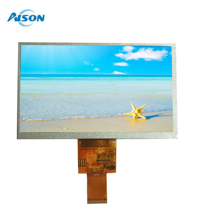 Panneau d'affichage LCD TFT de 7 pouces 40 broches 800x480 400 Cd/M2 Interface RVB