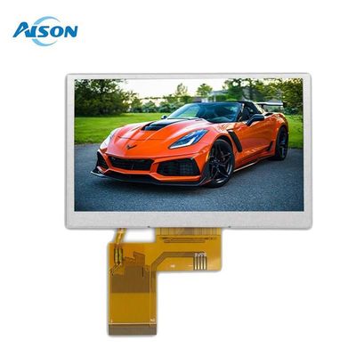 4.3 pouces 800x480 IPS TFT affichage LCD 450 Cd/M2 Interface RVB