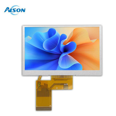 4.3 pouces 800x480 IPS TFT affichage LCD 450 Cd/M2 Interface RVB