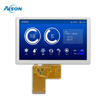 Module LCD TFT de 5 pouces 800x480 Affichage 500 Cd/M2 RGB 24 Bit 40pin ILI6137 et ILI5960 Lecteur IC