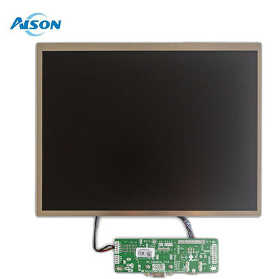 12Affichage TFT industriel de 1 pouce 1024x768 Affichage TFT personnalisé 650 Cd/M2 Avec interface LVDS