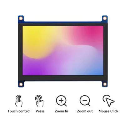 Écran à écran tactile capacitif de 5 pouces HDMI Raspberry Pi 800x480 Module d'écran tactile 400 Cd / M2
