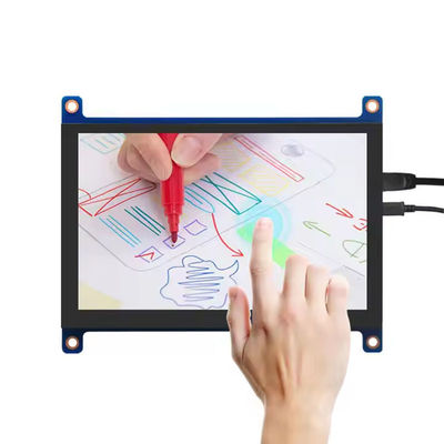 Écran à écran tactile capacitif de 5 pouces HDMI Raspberry Pi 800x480 Module d'écran tactile 400 Cd / M2