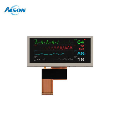 3.9 pouces Affichage LCD de type barre 480x128 Affichage LCD médical Interface SPI/MCU