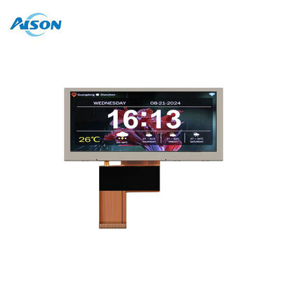 3.9 pouces 480x128 Type de barre de paysage Affichage LCD 500 Cd/M2 Moniteur LCD à barre étirée Personnalisé