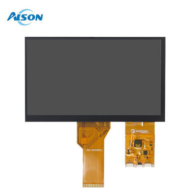 7 pouces 1024x600 LVDS TFT IPS affichage affichage tactile capacitif avec couvercle surdimensionné personnalisé