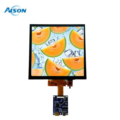 Écran LCD TFT carré de 7,6 pouces 800*800 avec écran tactile capacitif pour Raspberry Pi 5
