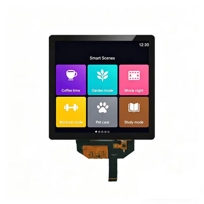 7.6 pouces Carré 1200x1200 TFT LCD Module d'affichage LCM Haute luminosité 1000cd/m2 Interface MIPI ILI9881C Conducteur IC