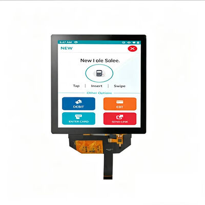7.6 pouces Carré 1200x1200 TFT LCD Module d'affichage LCM Haute luminosité 1000cd/m2 Interface MIPI ILI9881C Conducteur IC