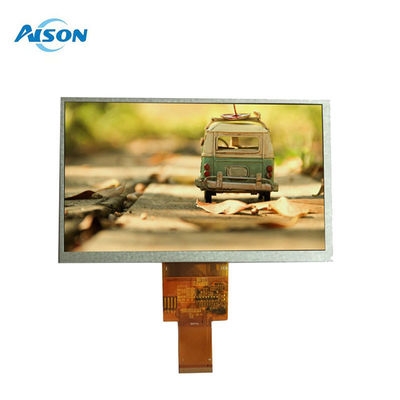 Panneau d'affichage LCD TFT de 7 pouces 40 broches 800x480 400 Cd/M2 Interface RVB