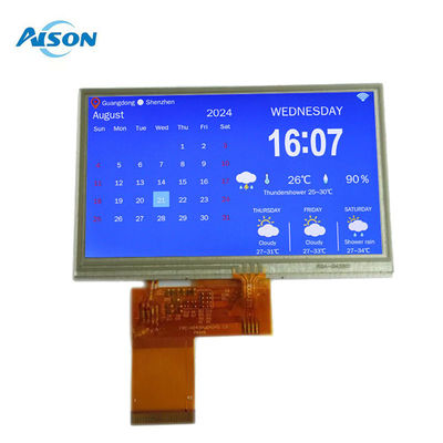 4Écran tactile résistif TFT de 0,3 pouce 350 cd/m2 Écran TFT couleur 480X272 Avec interface RGB