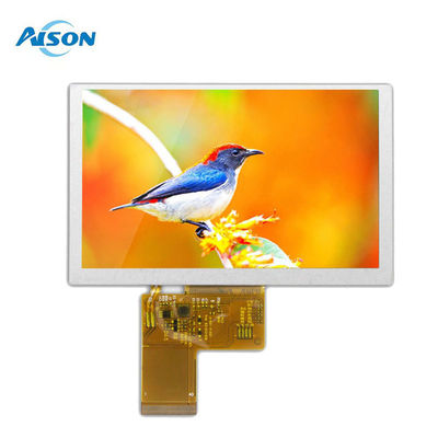 Affichage LCD TFT de 5 pouces 800x480 Écran 500 Cd/M2 RGB 24 Bit TN 40 broches