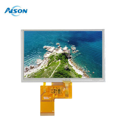 Affichage LCD TFT de 5 pouces 800x480 RGB à 40 broches avec écran tactile résistif