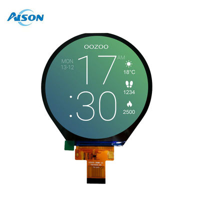 3.4 pouces 800*800 Affichage LCD TFT circulaire Interface MIPI 30 broches pour le contrôle industriel de la maison intelligente